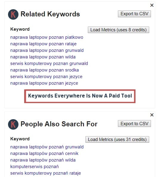 Keywords Everywhere