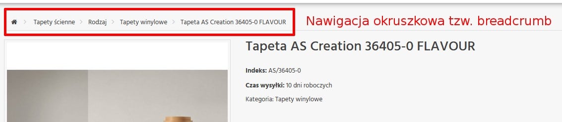 Jak wypozycjonować stronę - nawigacja okruszkowa