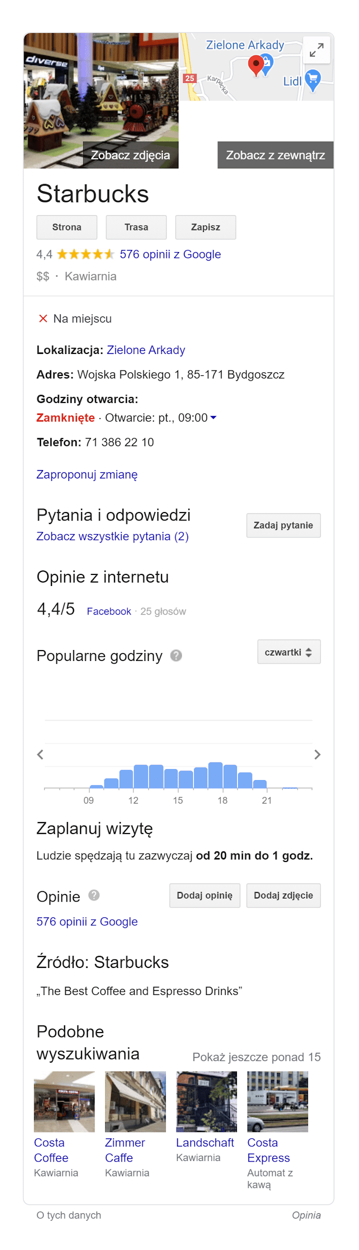 wizytówka Google Moja Firma