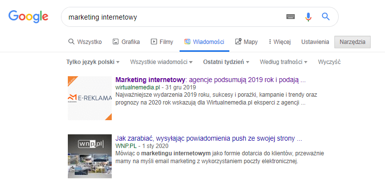 Pomysł na bloga - Google Wiadomości