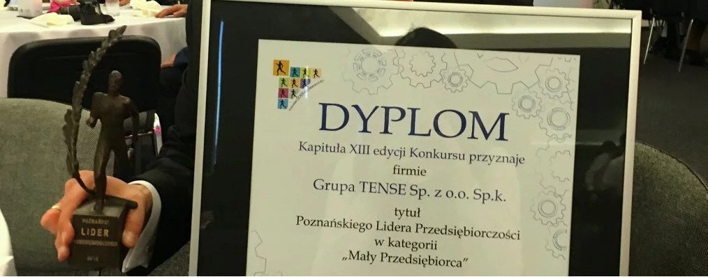 Grupa TENSE Poznańskim Liderem Przedsiębiorczości!