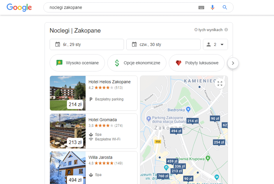 mapki Google