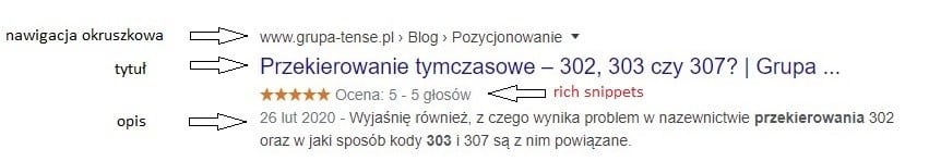 przykładowy wynik wyszukiwania