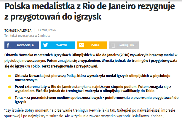 artykuł na portalu onet.pl