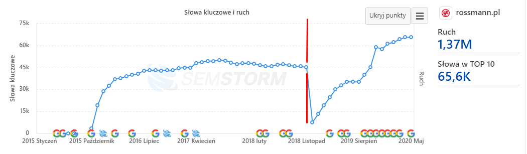 Nieudana migracji sklepu internetowego Rossmann