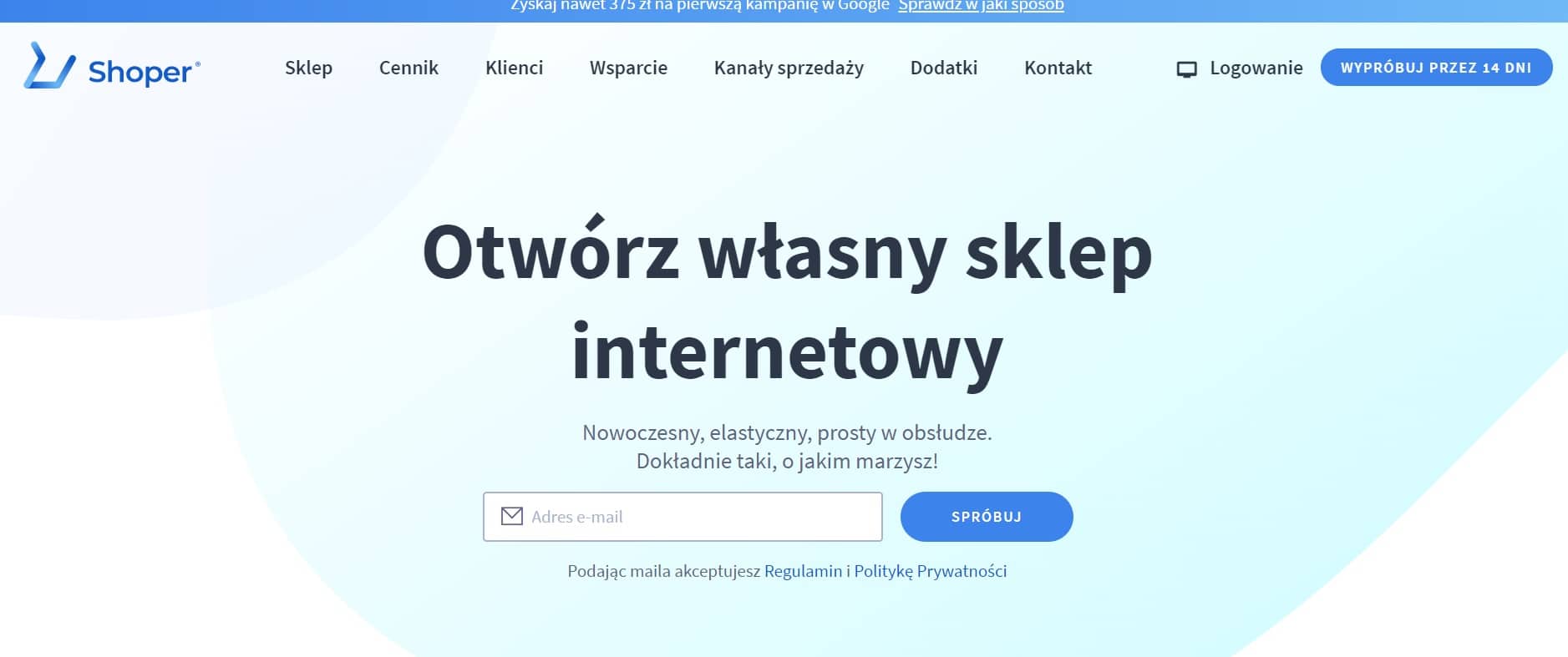 platforma do zakładania sklepu internetowego