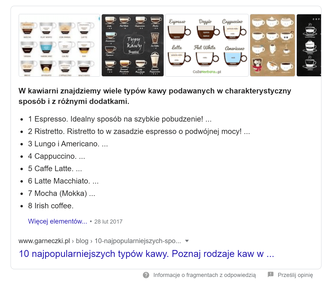 featured snippet jako wynik 0