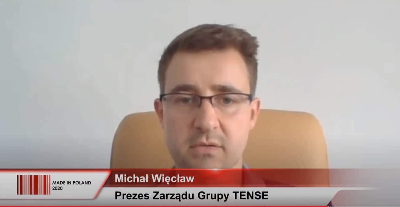 Michał Więcław z Grupy TENSE na Kongresie MADE IN POLAND 2020