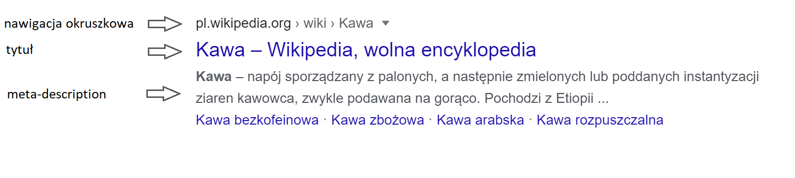 budowa wyniku wyszukiwania