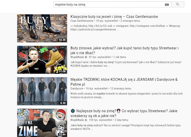 Pomysł na bloga - wyszukiwarka YouTube