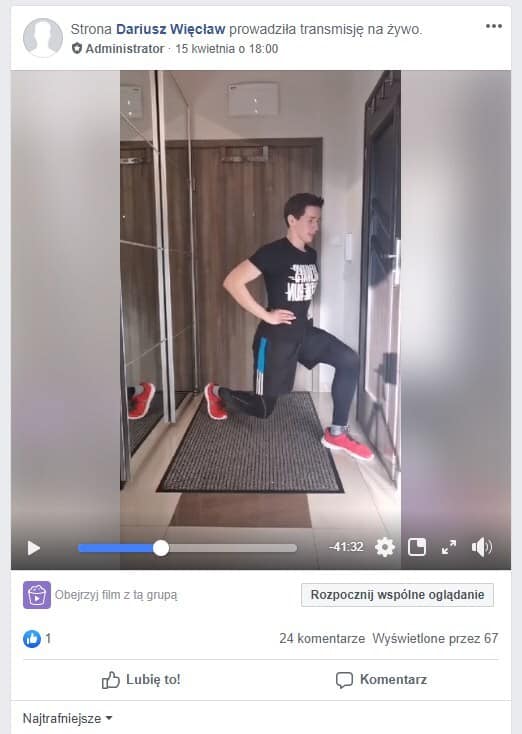 treningi personalne online podczas pandemii