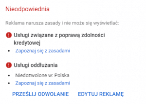 Odrzucona reklama