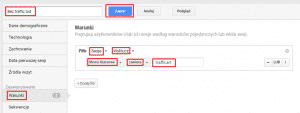 Dodawanie nowego segmentu w Google Analytics