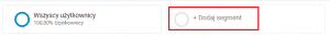 Dodawanie nowego segmentu w Google Analytics