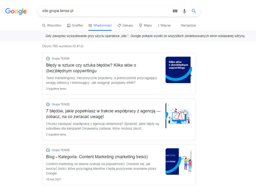 Widoczność w Google News