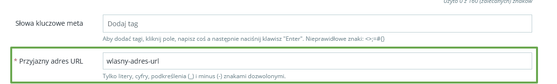 przyjazne adresy w PrestaShop