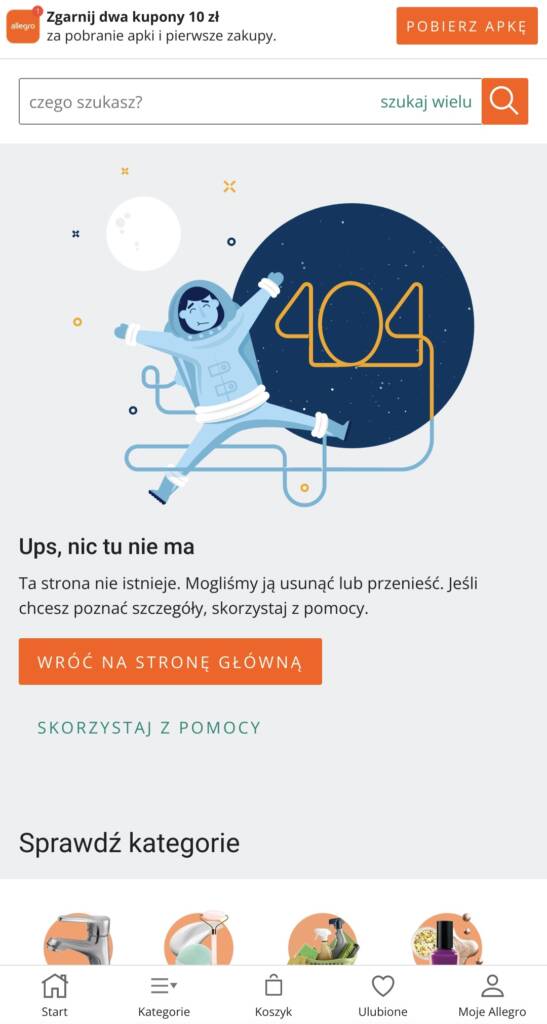 error 404 przykład