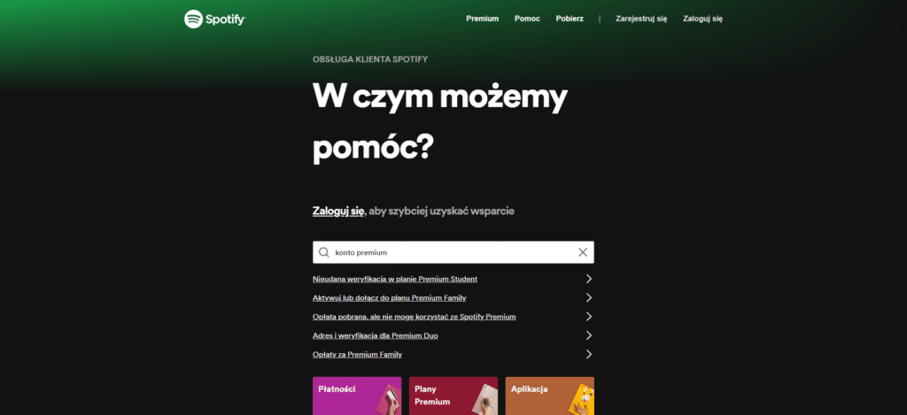 przykład FAQ